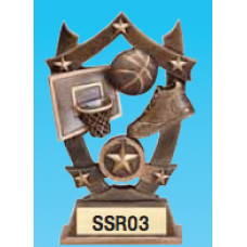 Resin Trophies - #Sport Stars 6.25" Resin Sports Awards